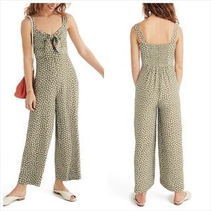 Madewell Cutout Floral Jumpsuit